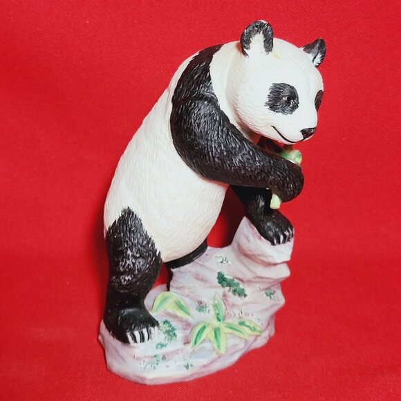 Vintage Lefton Panda with Bamboo Figurine Home Decor - Picture 7 of 12